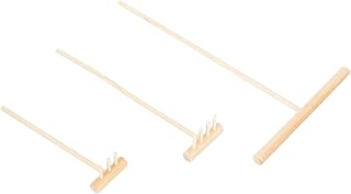 SECFOU 3 Pçs Ferramentas De Desenho De Areia Zen Ferramentas De Jardim Ferramentas De Gramado Ferramentas Bonsai Zen Jardim Areia Ancinho Acessórios Bonsai Em Miniatura Mini Ancinho Para