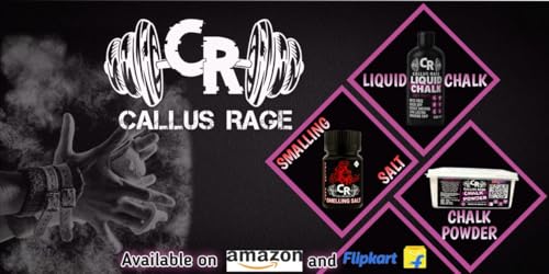 Image of Callus Rage Chalk Powder 100g | 100% Magnesium Carbonate | Grip Enhancer for Weightlifting Climbing Crossfit Gymnastics Pole Dancing
