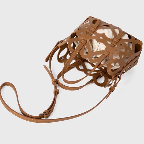 Perforated Handbag Reinforced Inner Security Pocket Different Carrying Option PU Shoulder Bag Roomy Interior Lightweight PU B3