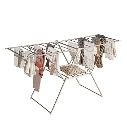 Recopilación de Tendedero Plegable que puedes comprar esta semana. 49 MUBSON Tendedero Plegable para Ropa de Acero Inoxidable con 20 Secciones para Pantalones, Playeras, Toallas y Ropa Interior. Colgador de Ropa Ajustable. Tendedero Retractil Vesto....