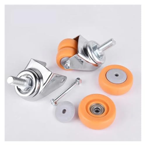 Roulettes doubles robustes M12 : qualité premium pour meuble lourd