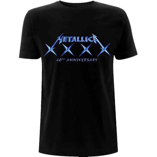 Image of Metallica 40 XXXX Official Tee T-Shirt Mens Unisex (X-Large) Black