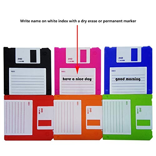 Floppy Silicone Disk Coasters Set of 6,Durable Heat Resistant Non,Slip Protect Your Tables,Retro Writing Coasters for Your Drinks