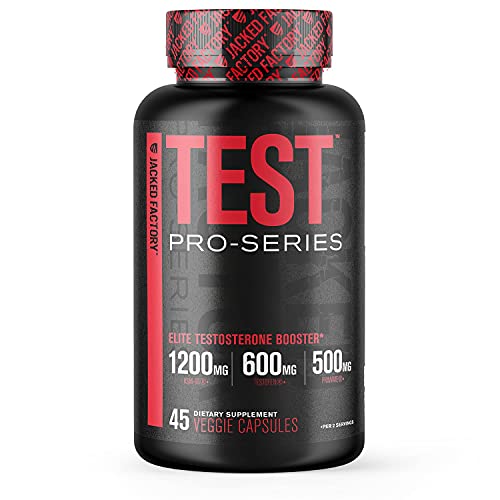 Pro-Series Testosterone Booster - Competition-Grade Natural Testosterone Booster for Men w/ Clinically Dosed KSM-66 Ashwaganda, Fenugreek, Primavie Shilajit & LJ100 Eurycoma Longfolia - 45 Veg Caps
