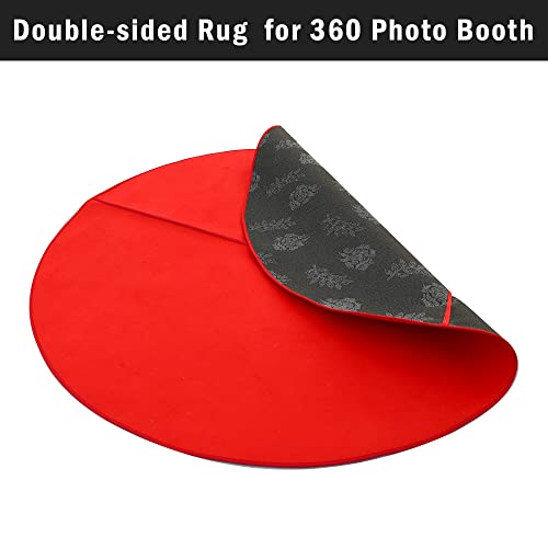 Olylo 5.25Ft Round Rug Non Slip Rug Pads For 100Cm 39.4” 360 Photo Booth Machine For Parties - Circle Rug For 360 Photo Booth Accessories - Large Area Rug For 360 Slow Motion Photo Booth #TOP5