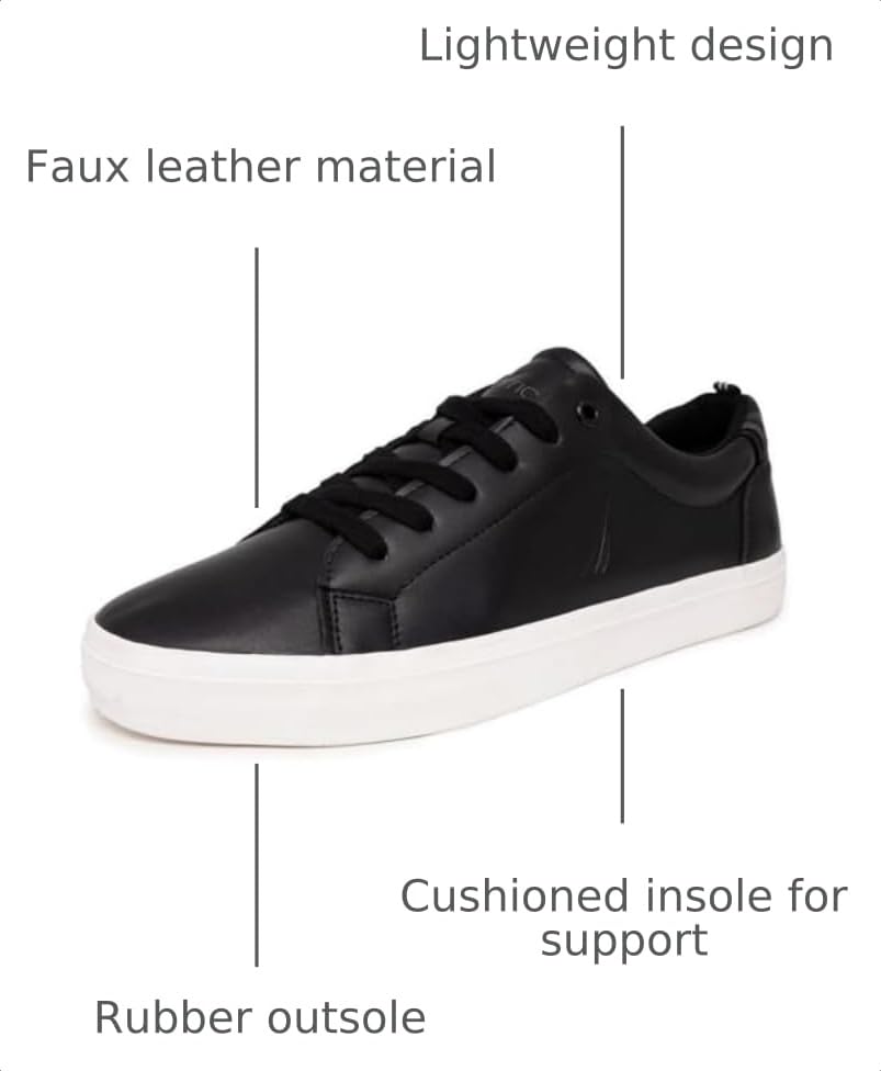 Image of Nautica Men's Casual Shoe, Classic Lace-Up Low Top Loafer, Fashion Sneaker - in Medium & Wide Width Sizes