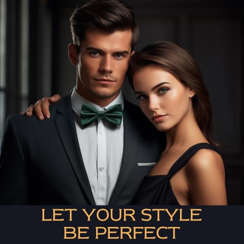 Image of Adam Young Men's Bow Ties Pre-Tied Style Formal Satin Classic Bowtie for Tuxedo Faux Silk