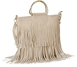 EVEOUT Bolso Bandolera con borlas para Mujer Bolso con borlas Moda Bolso con Flecos Bolso de Mano de Estilo Sencillo Bolsos de Hombro niñas