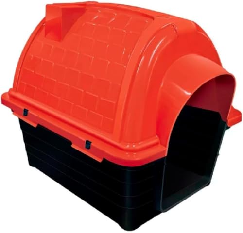 Casinha Pet Iglu N1 para Raças Pequenas – Conforto, Segurança e Estilo para Seu Cachorro (Vermelha,
