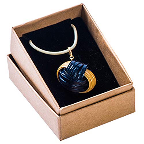 山下工芸 九州の民藝 紺 トップサイズ 約φ3cm 紐の長さ70cm 日本製 竹彩 ネックレス 箱入 423674C