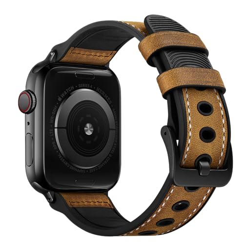 Bracelet cuir Apple Watch 45mm 44mm 49mm bracelet de rechange iWatch Series 9 SE Ultra