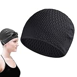 Badekappe, Unisex, für Erwachsene, wasserdichte Silikonkappe, bequeme Haarabdeckung, lange...