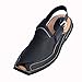 III-Fashions Mens Style Kaptaan Peshawari chappal Summer Double Sole Cowhide Leather Sandals Super Comfort Casual Outings Shoes,Black sandalias para hombres