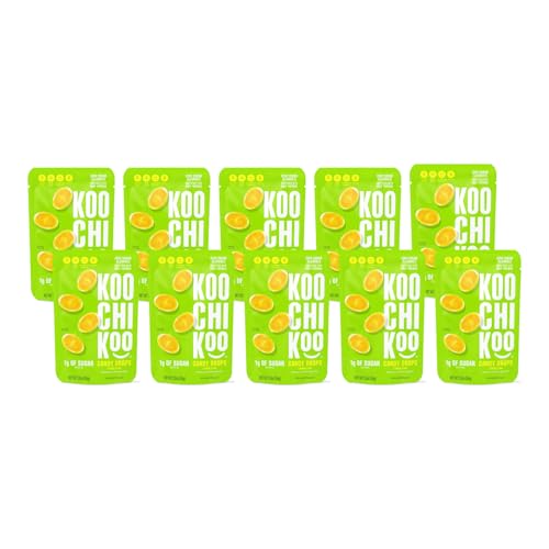 Koochikoo Flavored Hard Candy Drops, Lemon Lime Flavor, Vegan &