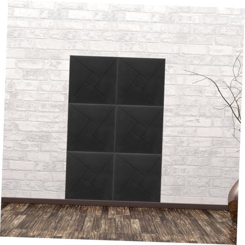 Abaodam 6pcs Paneles Acústicos Autoadhesivos para Absorción de Sonido, Paneles de Fibra de Poliéster para Aislamiento Acústico en Estudios de Música, Dormitorios y Cinemas en Casa, Fácil Instalación y Reducción de Ruido miniatura 4