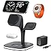 EXW 5-In-1 Apple Ladestation, Mag-Safe Ladegerät für iPhone 17/16/15/14/13/12 Serie, Faltbar iPhone Ladestation für Apple Watch & AirPods (Schwarz)