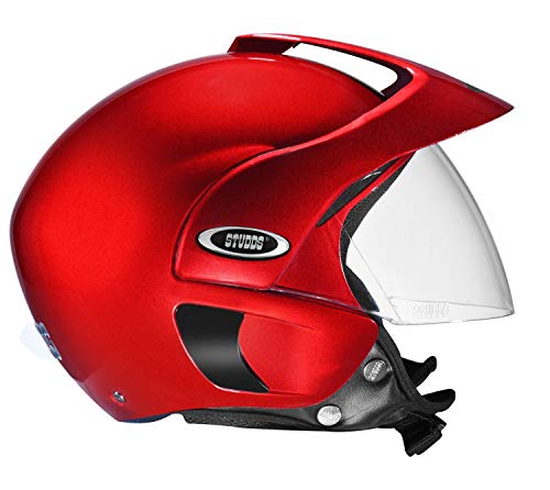 Image of Studds Marshall Open Face Helmet (Cherry Red, L)
