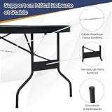 COSTWAY table de poker pliable 182 cm, 8 joueurs photo 6
