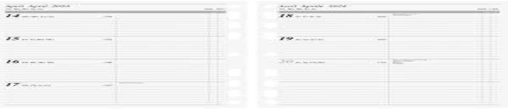rido/idé Weekly Calendar Time Planner Desk Planner Work 2024 2 Pages = 1 Week A5 White