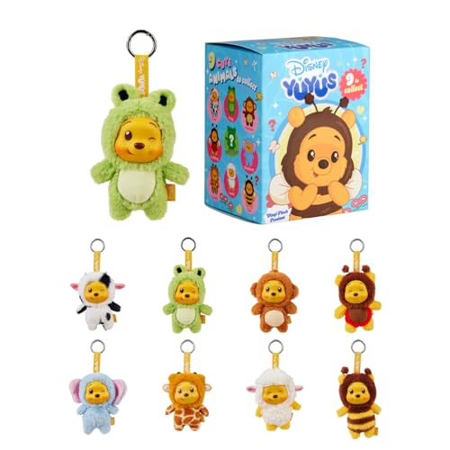 Simba Disney YuYus Figurine à Collectionner Winnie l'ourson en Aveugle, 12 Designs différents, en Plastique de qualité supérieure, Effet Surprise, Jouet de...