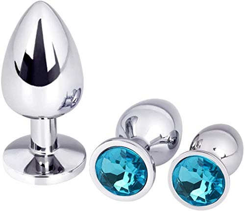 ZJPJMXNN 3 Morceaux D'Article En Acier Inoxydable Métal Ḁṉḁl Plṳg