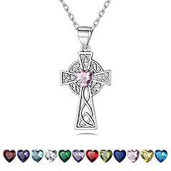 10. Celtic Cross Necklace (Oct-Tourmaline)