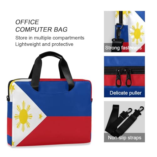 Funda portátil para laptop 15.6 pulg con asa y correa miniatura 6