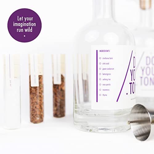DOE JE TONIC | Doe-het-zelf tonic waterset | Gin Tonic Siroop Cocktail | 12 botanicals in mooie kruidenpotjes | Perfect… - Image 5