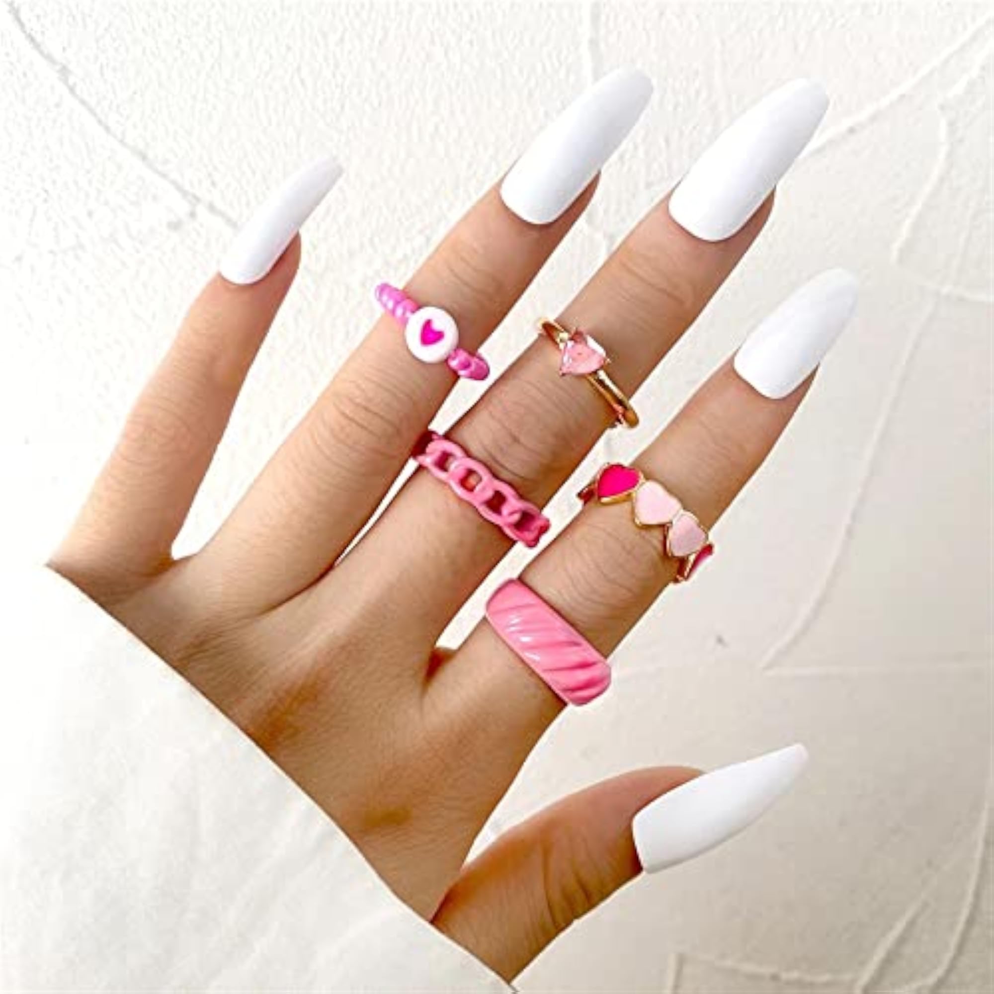 Stylish Y2k Metal Midi Finger Ring Set