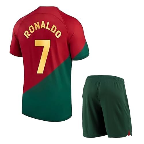 Image of Ronaldo 7 Portug Football Jersey for Boys (Men,Kids,Boys)