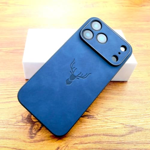 Étui en cuir pour iPhone 13 Pro bleu accessoire de protection antichoc haut de gamme