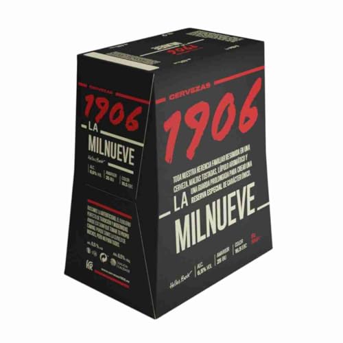 1906 Reserva Especial - Cerveza Lager Extra, Pack de 6 Botellas x 33 cl, Sabor Amargo y Aroma Tostado, Galardonada Internacionalmente, 6,5% Volumen de Alcohol