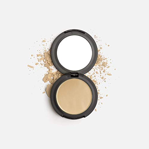 Mirenesse Skin Clone Mineral Powder Foundation SPF15, 4-in-1 Flawless Skin Serum High Coverage Matte Finish Hydrating Silky Powder in Compact, Vegan & Toxin Free, 25 Bronze 0.21oz Mini