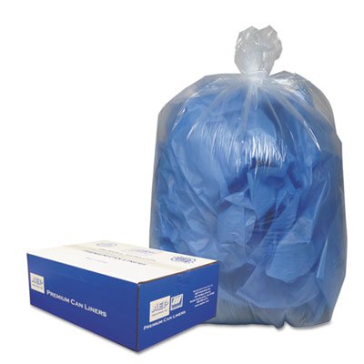 Clear Low-Density Can Liners, 7-10gal.6mil, 24 x 23, Clear, 500/Carton (6 Cartons)