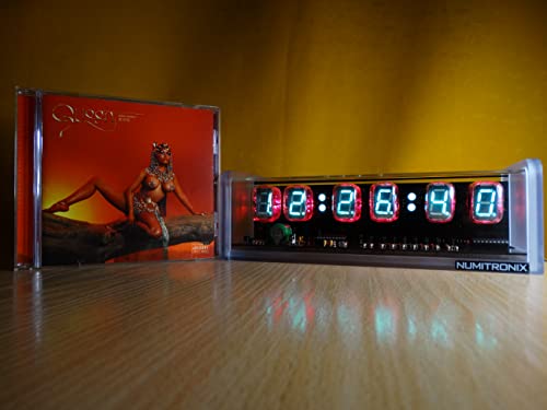 Chronix Nixie Clock With 6 Iv22 Vfd Tubes, Remote Control, Frosted Acrylic Case, Rgb Led, Alarm #TOP6