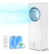 BREEZEWELL 3-IN-1 Windowless Portable Air Conditioner, 32-INCH Evaporative Cooler for Home, 3 Win...