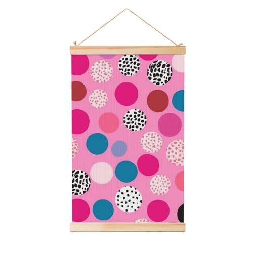 Peinture murale amusante Pois fous sur toile haut de gamme