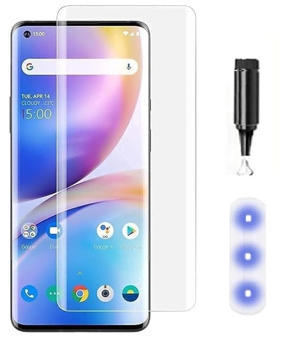 Image of for Vivo X60 Pro Adavnced Glue UV Curved Tempered Glass for Vivo X60 Pro | With HD clearity full curved edge protection and Installation Kit