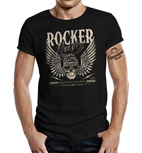 Rockabilly Greaser Rockn Roll T-Shirt: Race with The Devil 2XL Cover