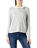 camisetas mujer stradivarius Cuello bebé Springfield Camiseta De Manga Larga Cuello bebé, Gris Medio, L para Mujer