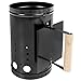 TecTake Contenitore per Carbone Barbecue BBQ Camino per Accendere carbonella Nero