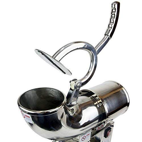 DS-Wang Abrasive ZY-SB114 All Stainless Steel Commercial Electric Ice Shaver Ice Crusher Sand Ice Machine Dual-Blade - Thumbnail 4