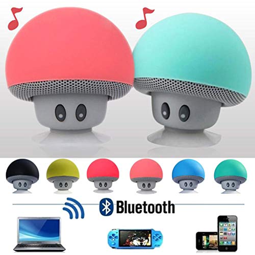 siwetg Mini Draadloze Bluetooth Speaker Mp3 Muziekspeler met Microfoon Waterdichte Draagbare Stereo Bluetooth Paddestoel… - Image 5