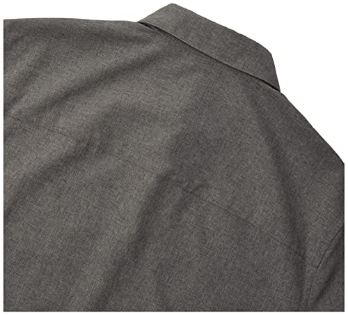 Cubavera Embroidered Chambray Short Sleeve Button, Classic Fit, Men’s Casual Shirts (Sizes Small-5Xl), Steeple Gray, Medium #TOP2