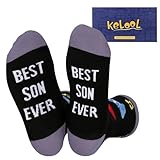 Kelool Fathers Day Socks Gifts for Son,Adult Son Gifts from Mom,Birthday Fathers Day Gift for Sons Kids Teen Boys,Funny Socks for Men
