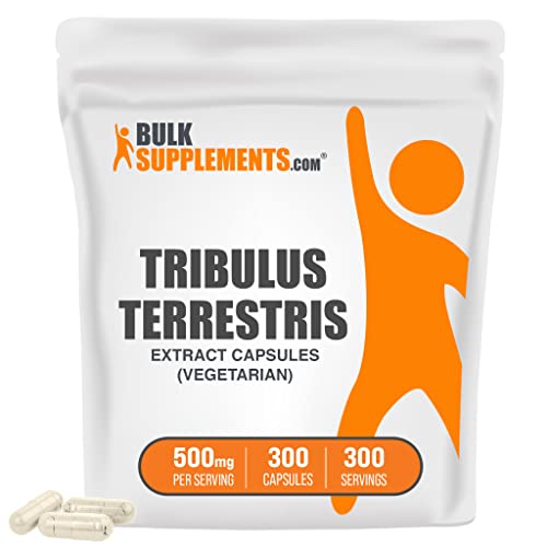 Bulksupplements.com Tribulus Terrestris Extract Capsules - Herbal Supplements, Tribulus Terrestris Supplements - 1 Tribulus Terretris Capsules Per Serving, Gluten Free (300 Veg Capsules) #TOP3