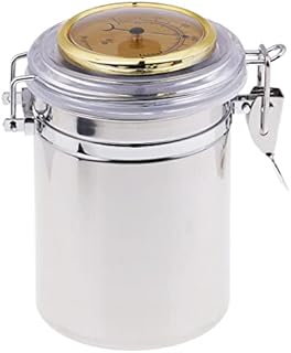 Cigar Humidor Jar with Humidifier and Hygrometer - Hold Multiple Cigars - Airtight