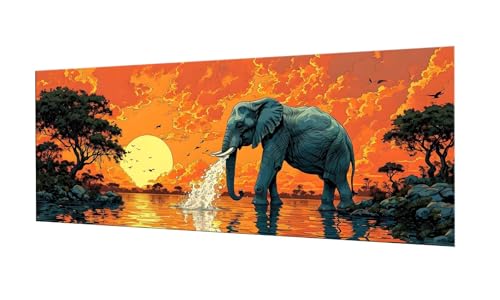 Strass point de croix éléphants grand format pour évacuer le stress