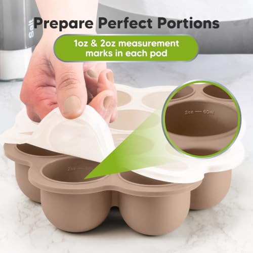 KeaBabies 2oz Silicone Freezer Trays