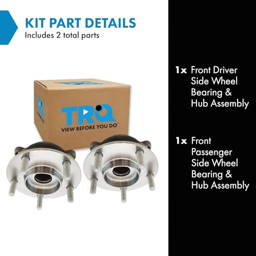 Image of TRQ Front Left and Right Wheel Bearing & Hub Assembly Set 2 Piece for 2014-2019 Mazda 6 2013-2022 CX-5